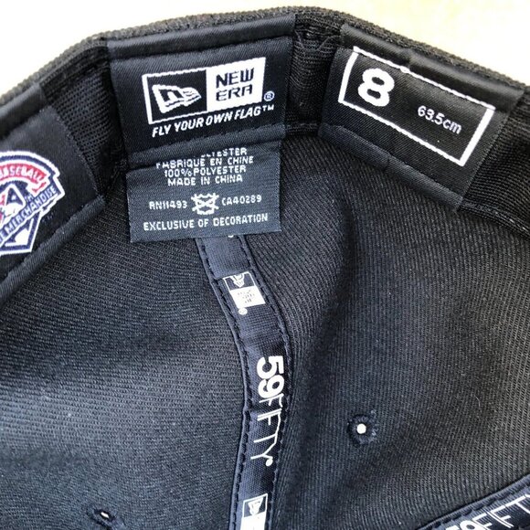 NEW ERA Fresno Grizzlies Minor League Fitted Hat 8 Men's 59Fifty Cap MiLB Black​ - Picture 6 of 7